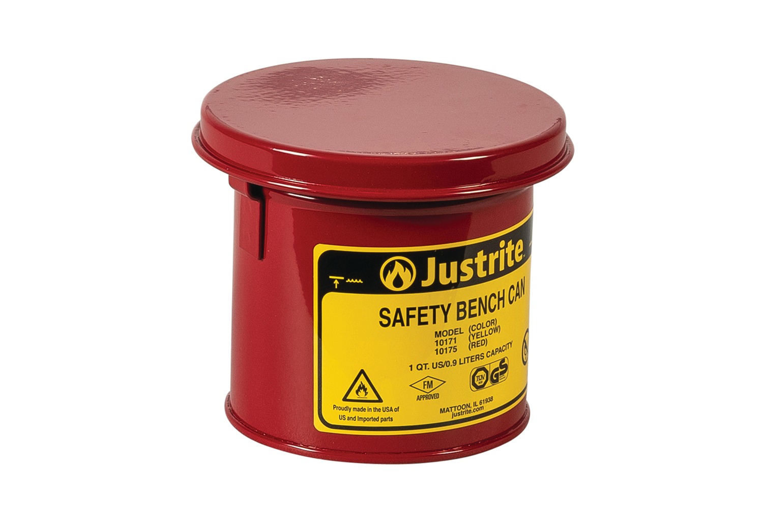 Justrite Steel Safety Can, 1L