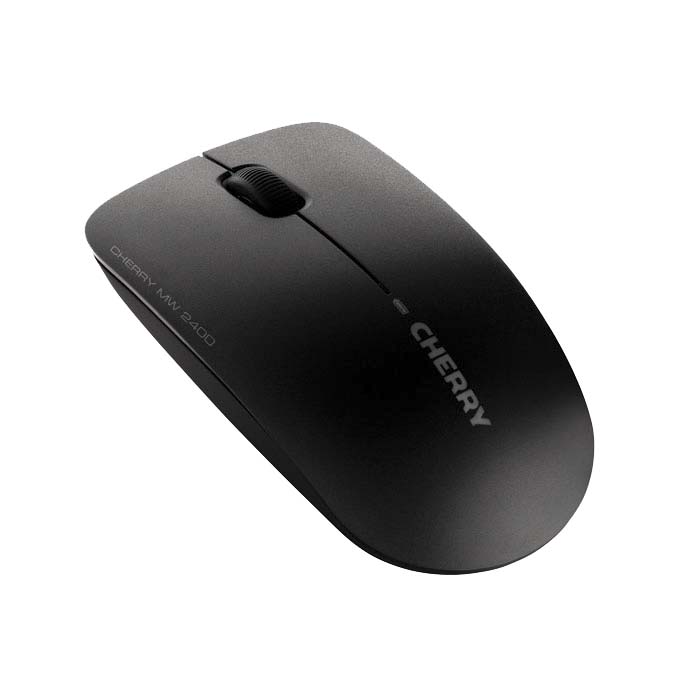 jw-0710-2 Cherry MW 2400 3 Button Wireless Optical Optical Mouse Black