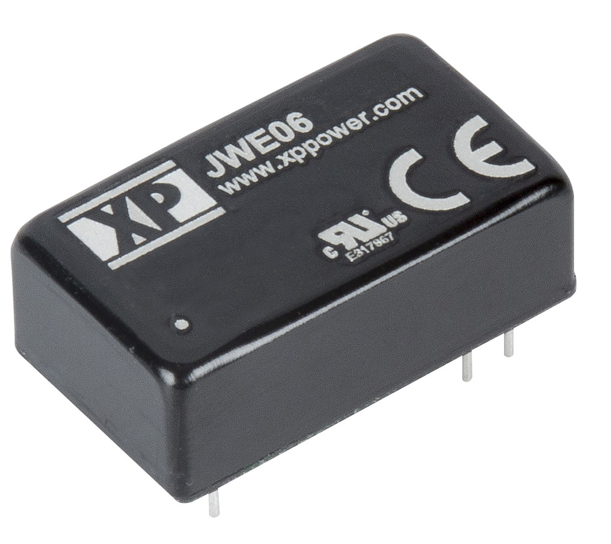 XP Power JWE06 DC/DC Converter, 15V dc/ 200 mA, 36V dc Input, 9V Input 6 W, Through Hole, 105 °C Max Temp -40 °C Min