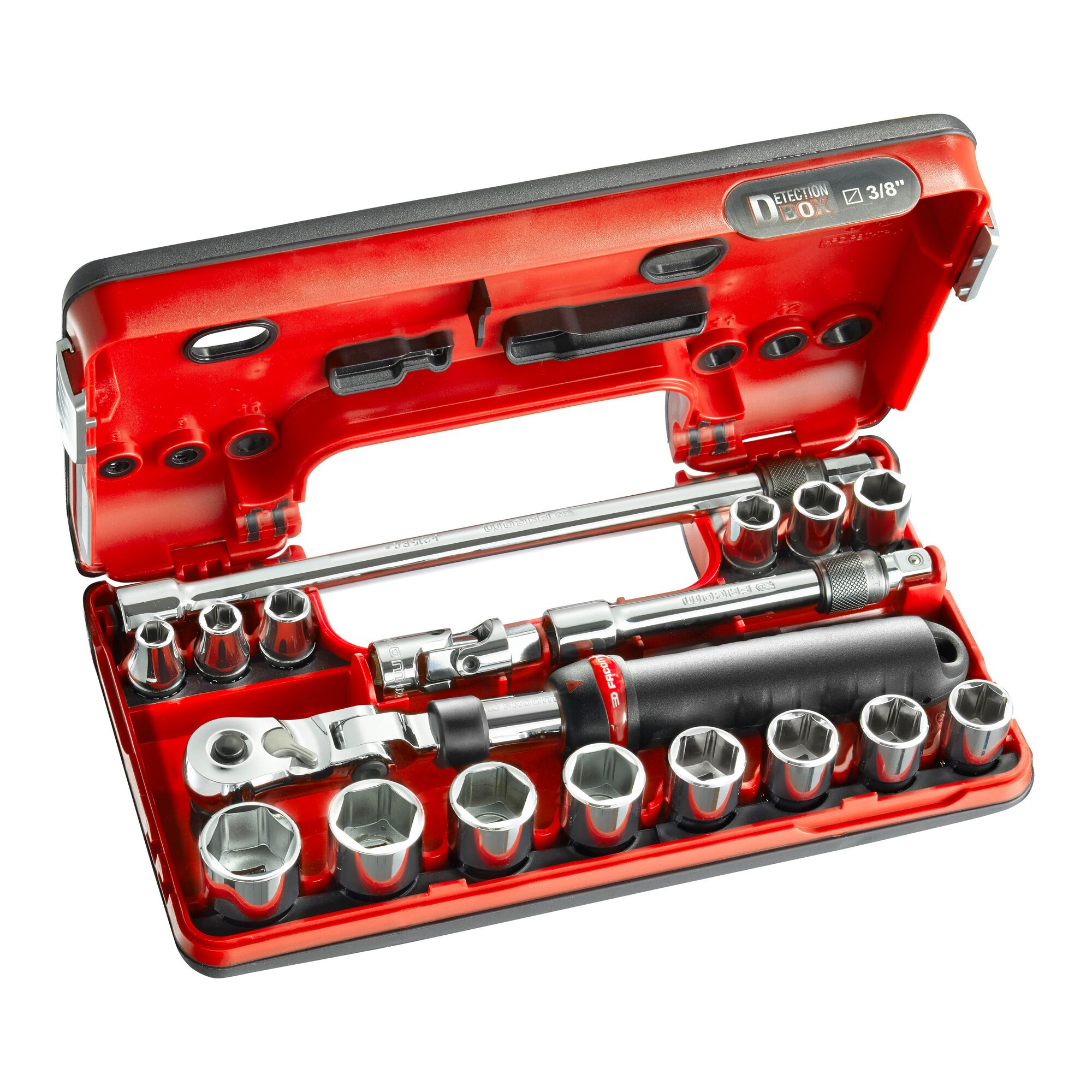 Facom 18-Piece 3/8 in 6 Point Socket Set