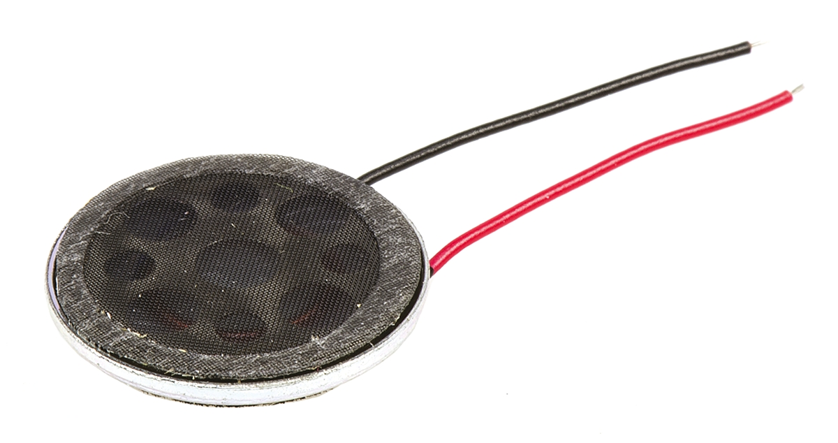 Visaton 50 Ω 0.5 W Miniature Speaker 16 mm Dia., 24 mm Lead Length 3.5 mm