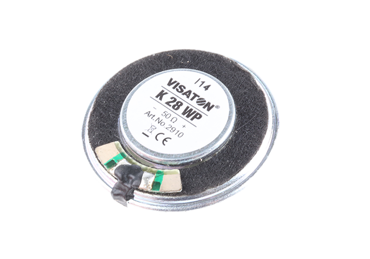 k-28-wp-50-ohm Visaton 28 mm dia, 1W, 50 Ω, 300 Hz 20 kHz