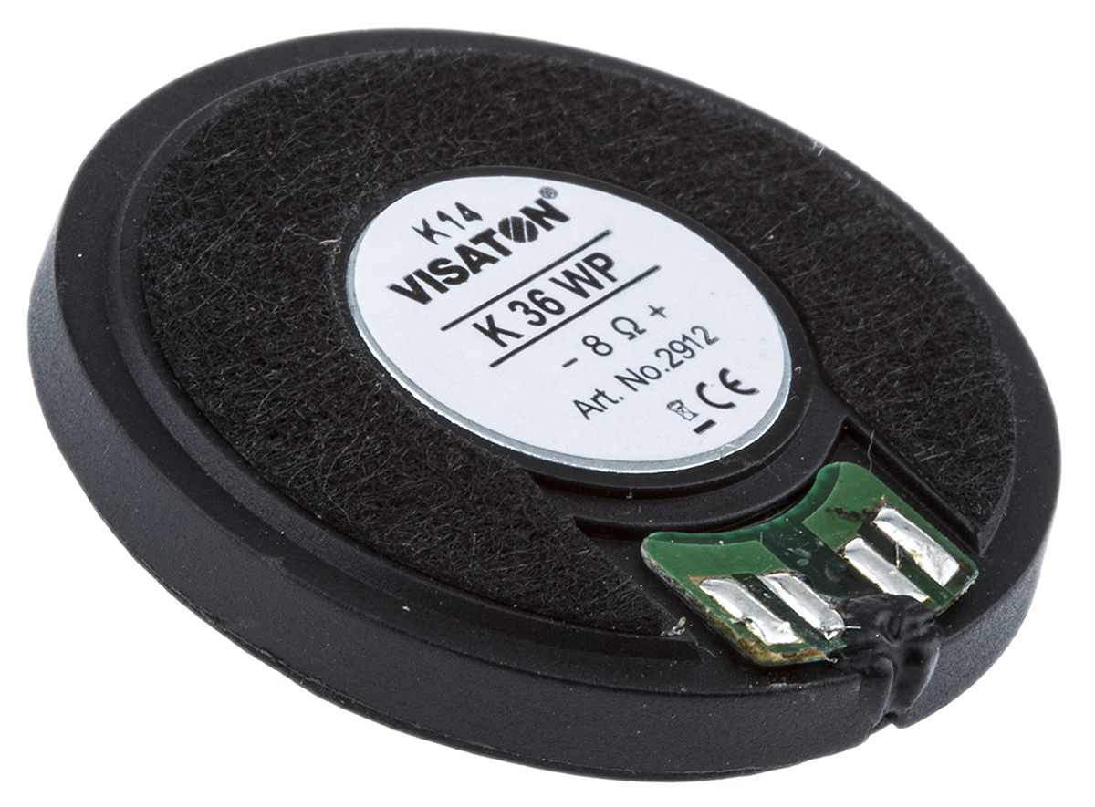Visaton 36 mm dia, 1W Full Range, 8 Ω, 300 Hz 20 kHz