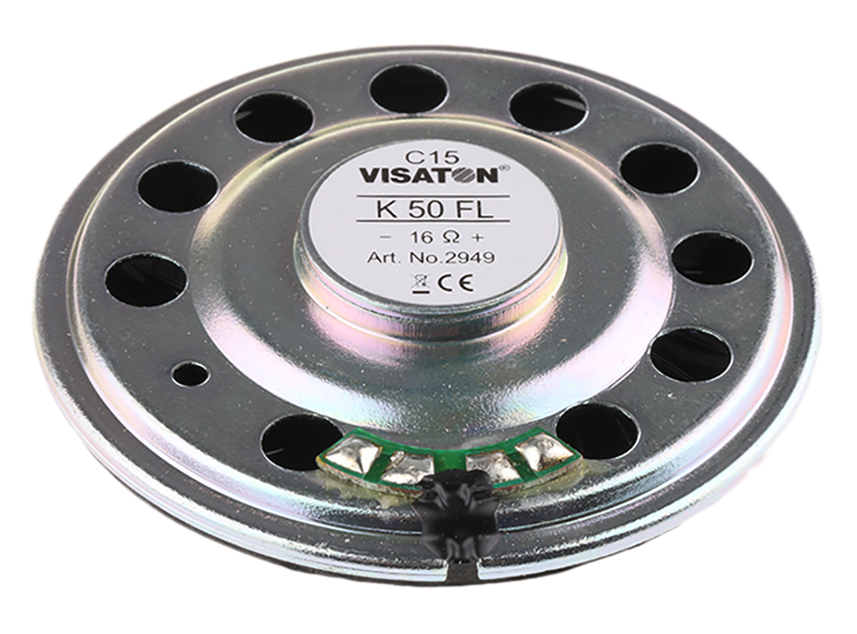 k-50-fl-16-ohm Visaton 50 mm dia, 1W Full Range, 16 Ω, 150 Hz 20 kHz
