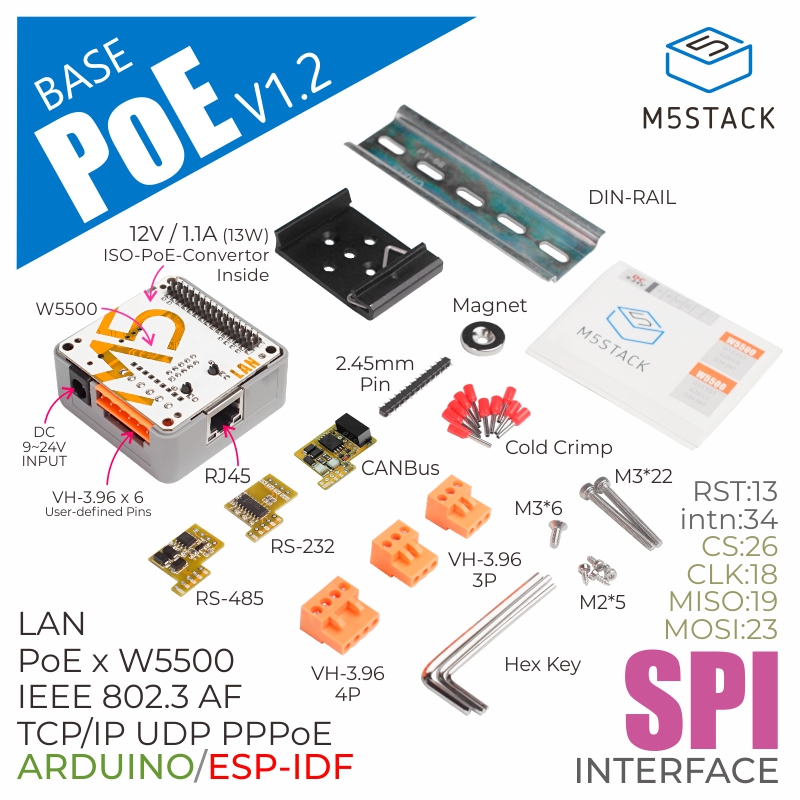 k012-c-v12 M5Stack K012-C-V12 Controller Module for use with Embedded Ethernet Connection