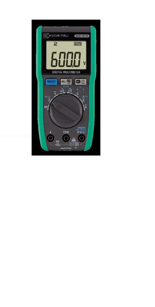 Kyoritsu Handheld Digital Multimeter True RMS, 10 A ac, 10 A dc, 600 V ac