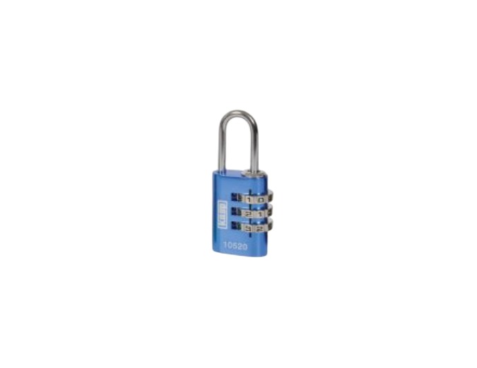 Kasp Combination Aluminium Padlock, 3 mm Shackle, 20mm Body