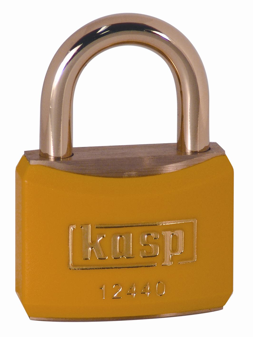 Kasp Padlock Brass Padlock, 6.4 mm Shackle, 40mm Body