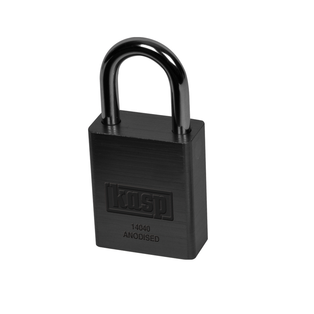 Kasp Padlock Aluminium Padlock Weatherproof Keyed Alike, 6.3 mm Shackle, 38mm Body