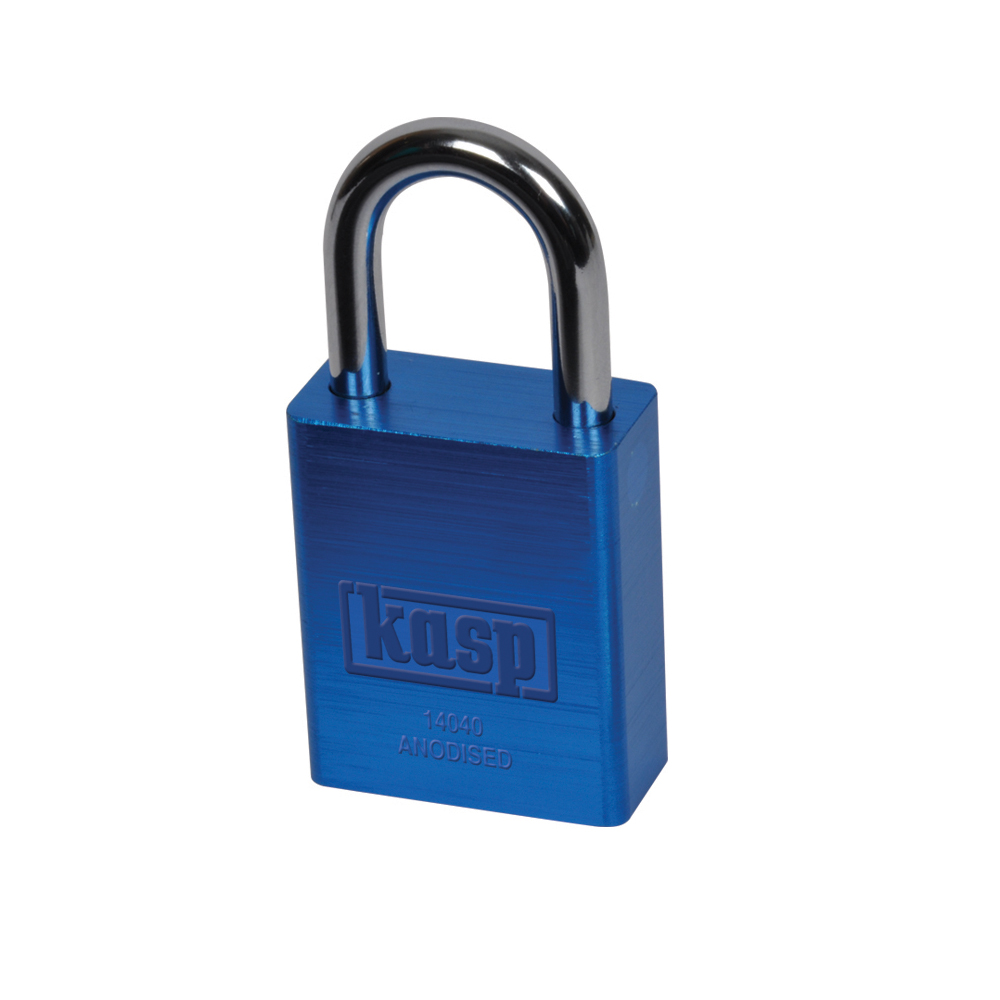 Kasp Padlock Aluminium Padlock Weatherproof Keyed Alike, 6.3 mm Shackle, 38mm Body