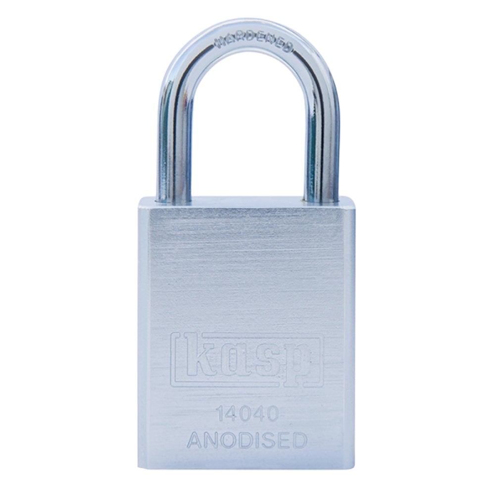 Kasp Padlock Aluminium Padlock Weatherproof Keyed Alike, 6.3 mm Shackle, 38mm Body