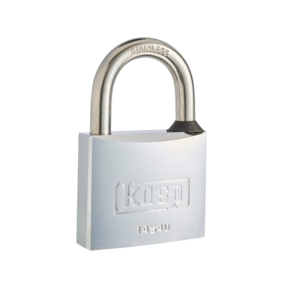 Kasp Padlock Brass Padlock Weatherproof Keyed Alike, 8 mm Shackle, 50mm Body