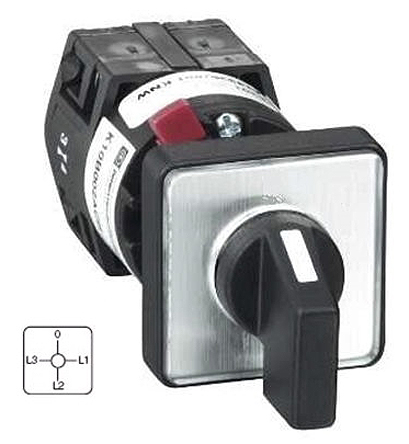 Schneider Electric 3 Position 90 °, Black Handle Actuator 12 A