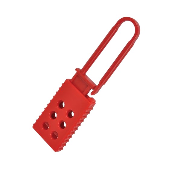 Kasp Red 6-Lock Locking Hasp Nylon Lockout Hasp