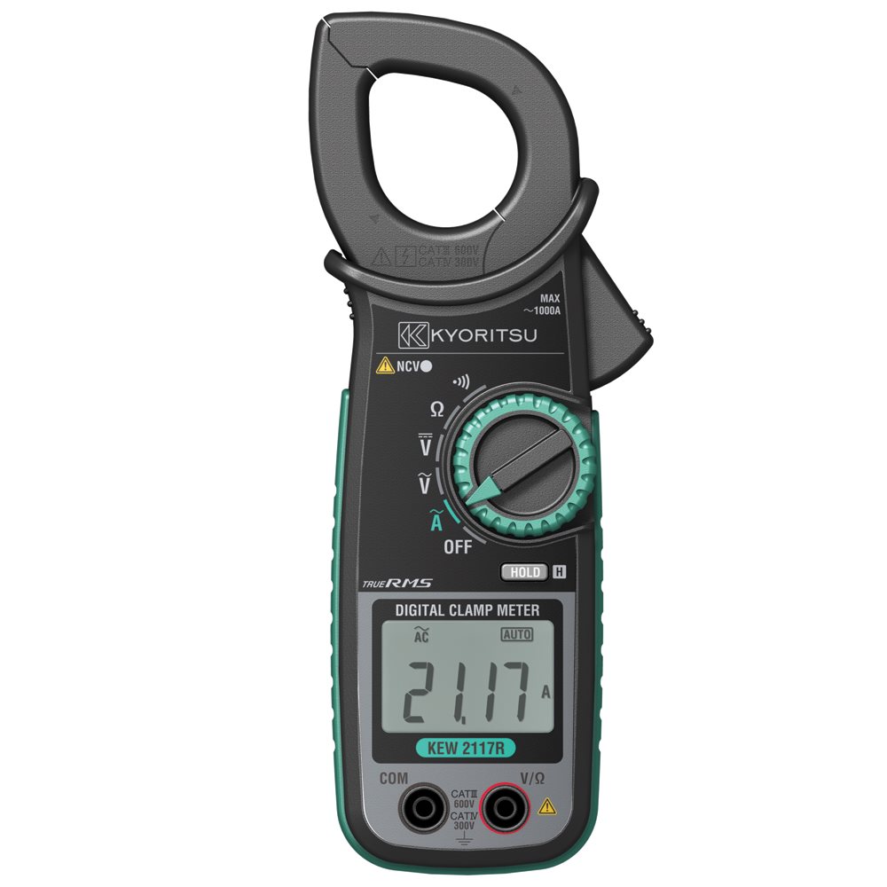 Kyoritsu K2117R Clamp Meter 1000 A 600 V dc 600 V ac