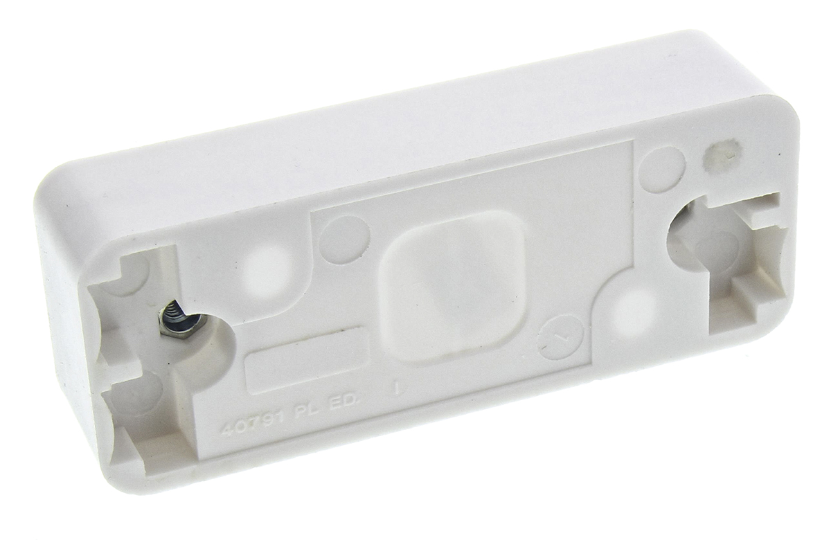 k2151whi MK Electric White High Gloss High Grade Thermoset Back Box, SASO, BS, NF, BS EN, IEC, Surface, Flush Mount, 6 Gangs 33mm