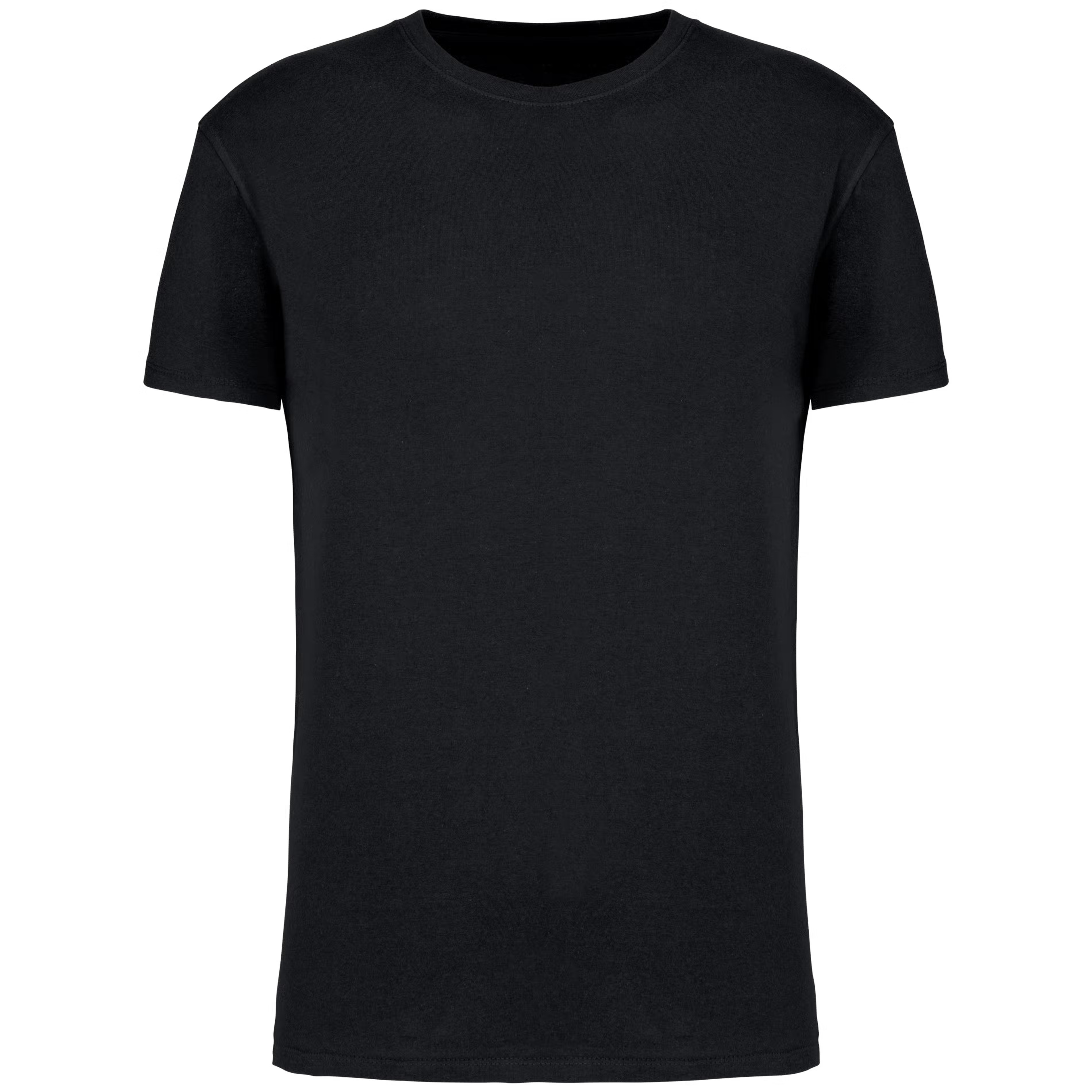 KARIBAN Black Cotton Short Sleeve T-Shirt M