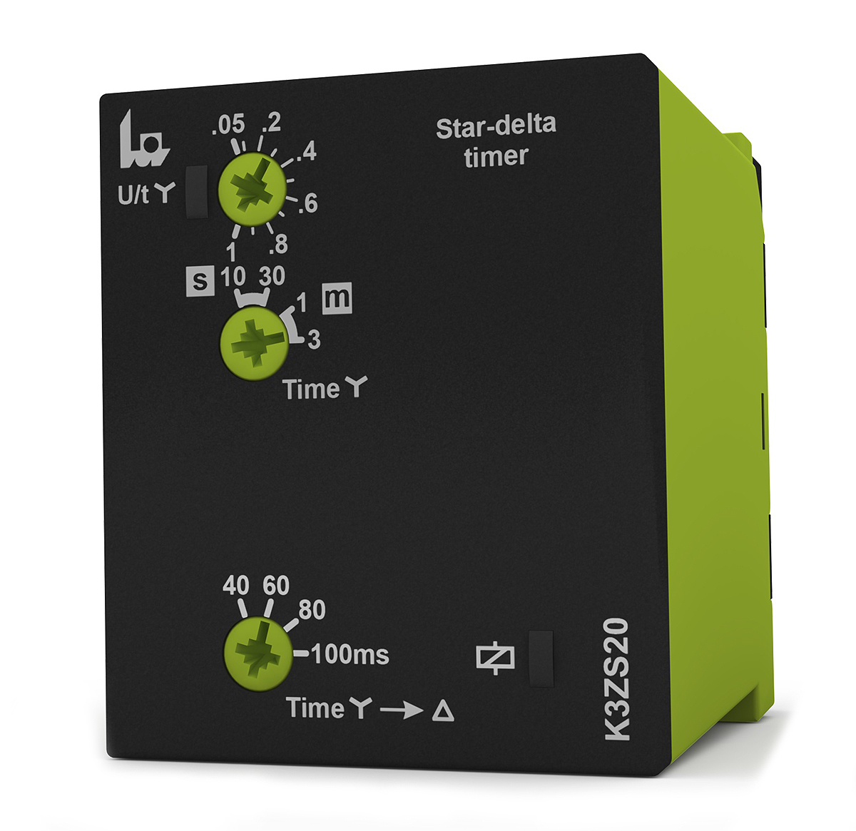 Tele K3ZS20 Series Timer Relay, 2-Contact, 12 to 240 V dc 12V ac, 240 V ac, 1 s to 3 min, 1-Function, DPDT Switch