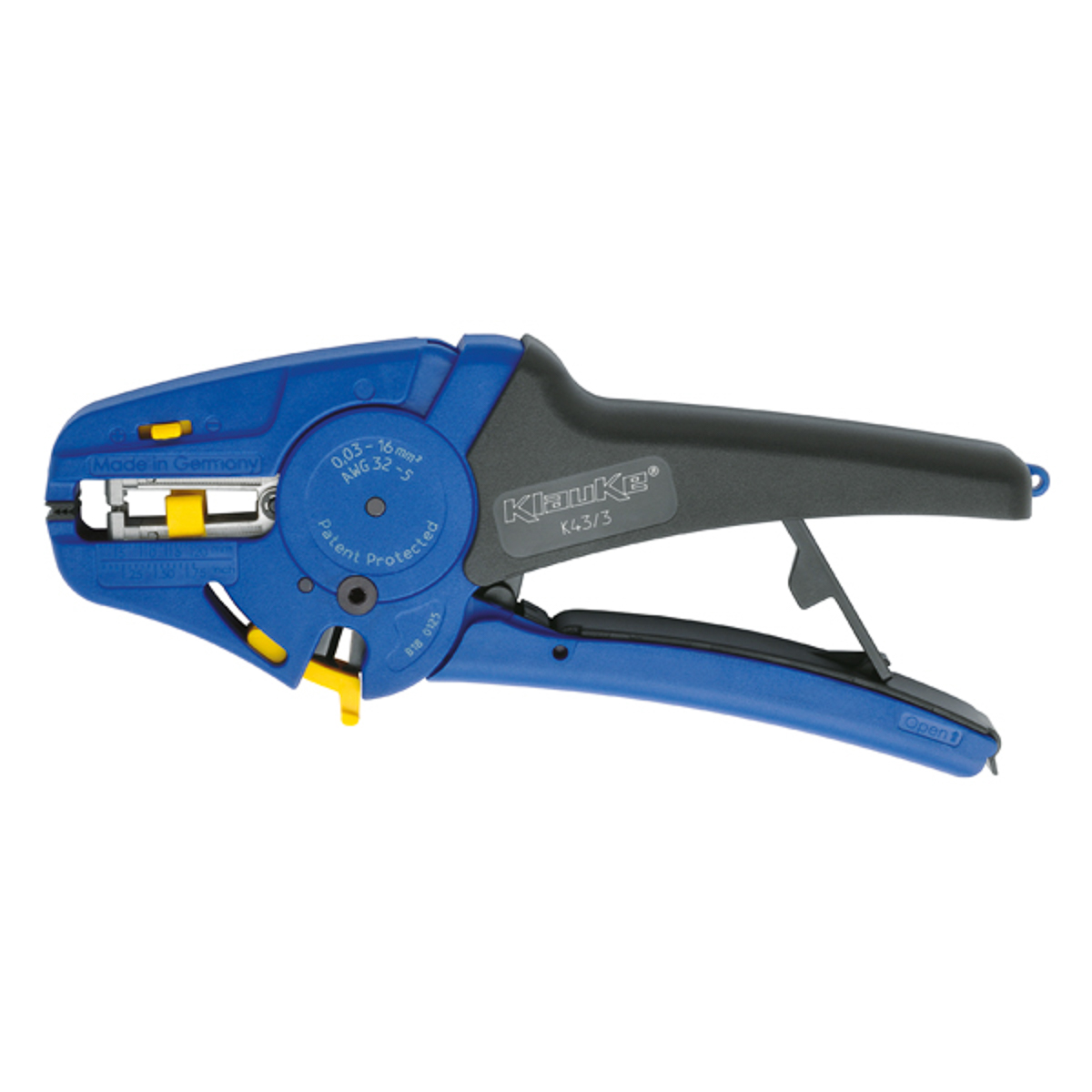 k433 Klauke K433 Series Insulated Wire Stripper, 0.03 To 16 mm², 200 mm Overall