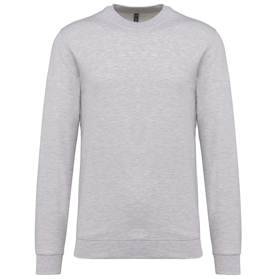 KARIBAN K474 Grey 20% Polyester, 80% Cotton Unisex Crew Neck M