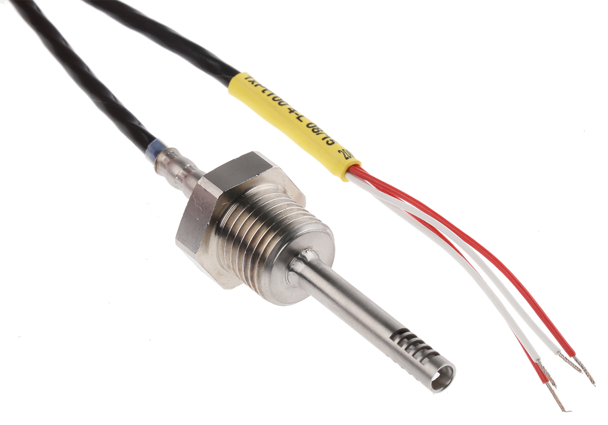 Electrotherm PT100 RTD Sensor 4.5 mm Dia, 40 mm Long, F0.3 200 °C Max