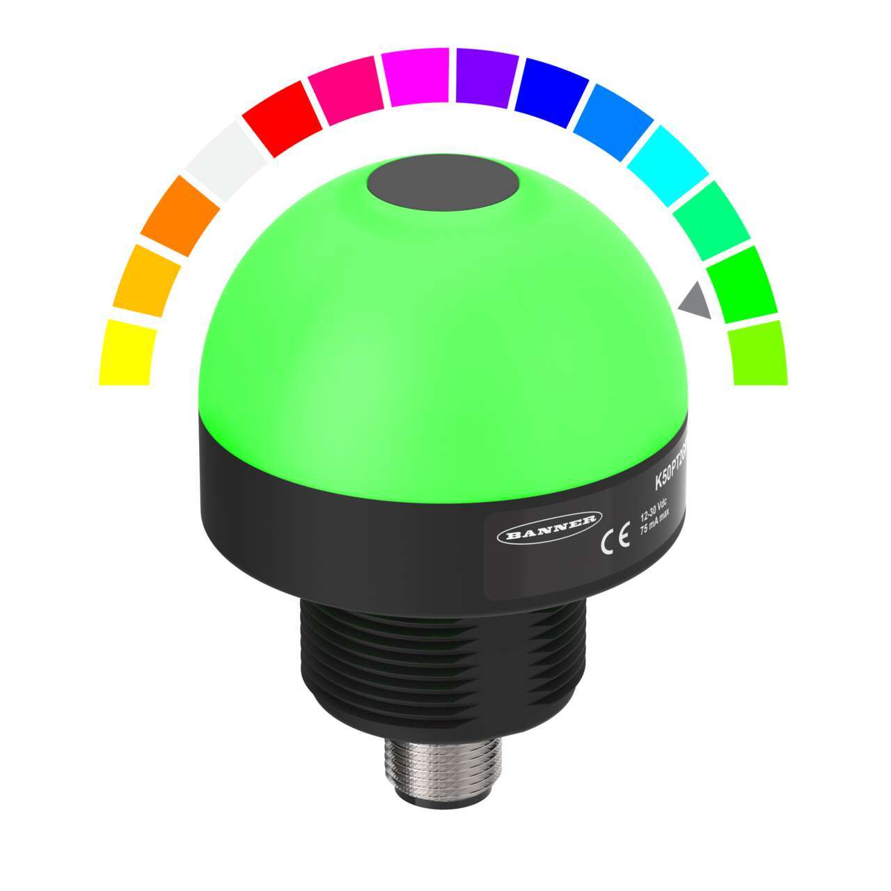 Banner Blue, Green, Red Indicator Lamp, 30V dc, 50 mm Diameter