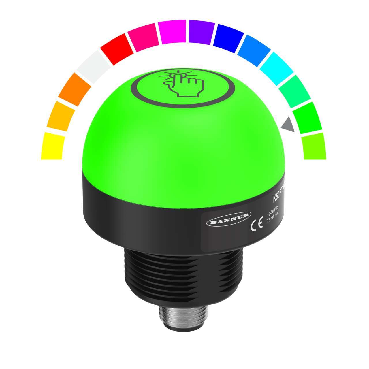 Banner Blue, Green, Red Indicator Lamp, 30V dc, 50 mm Diameter