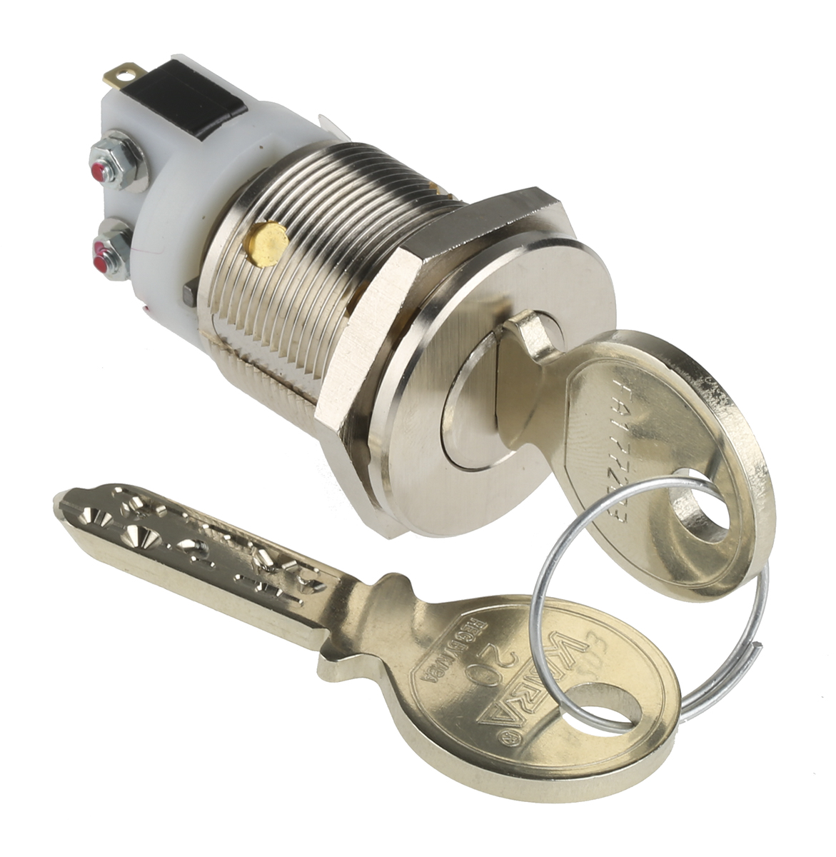 Kaba Key Switch, SPCO, 5A 2-Way Flat, Random-Key