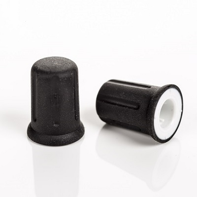 Sifam 12.5 mm Knob Diameter Black Potentiometer Knob for 6 mm Shaft Splined, K70104