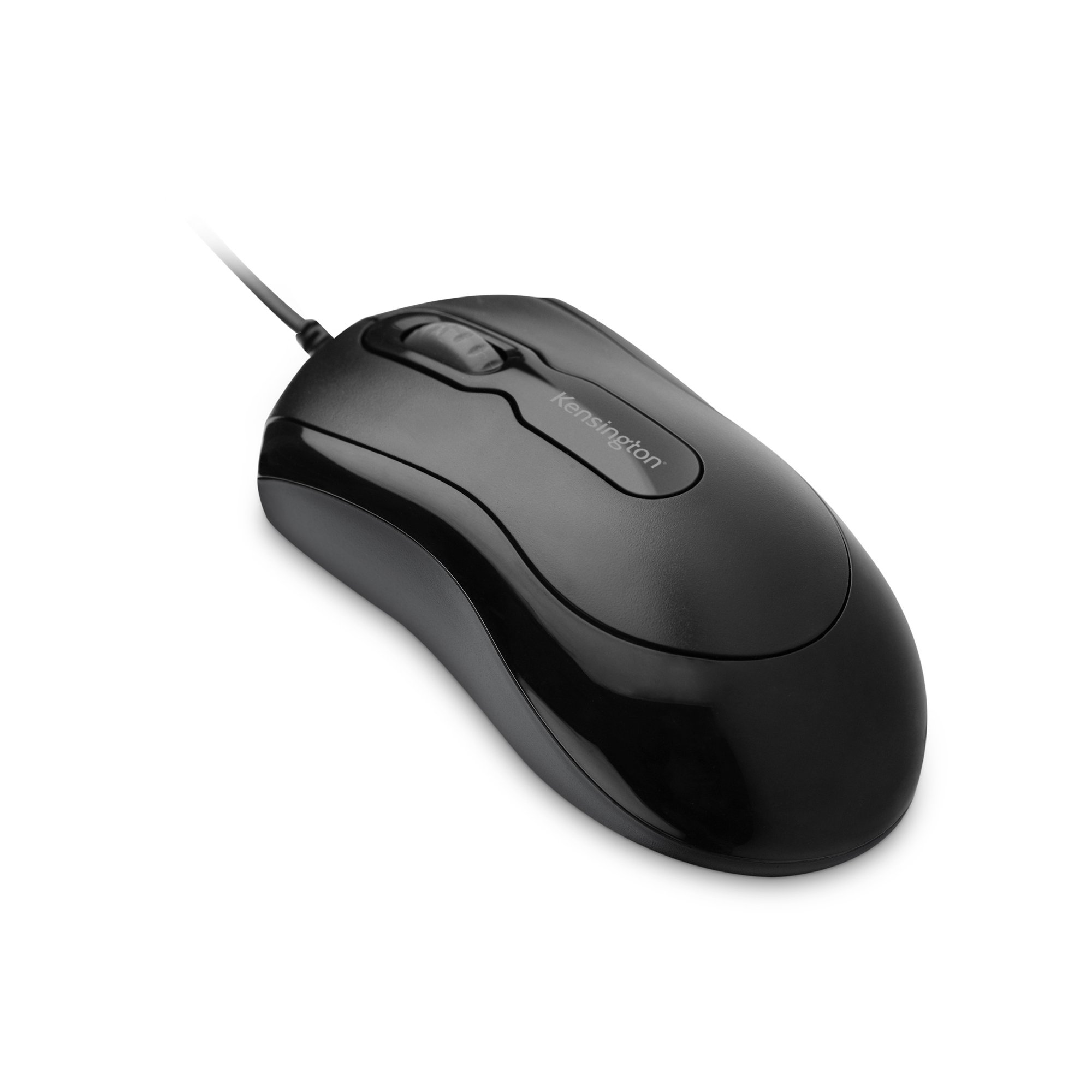 Kensington K72480WW 5 Button Wired Ergonomic Optical Mouse Black