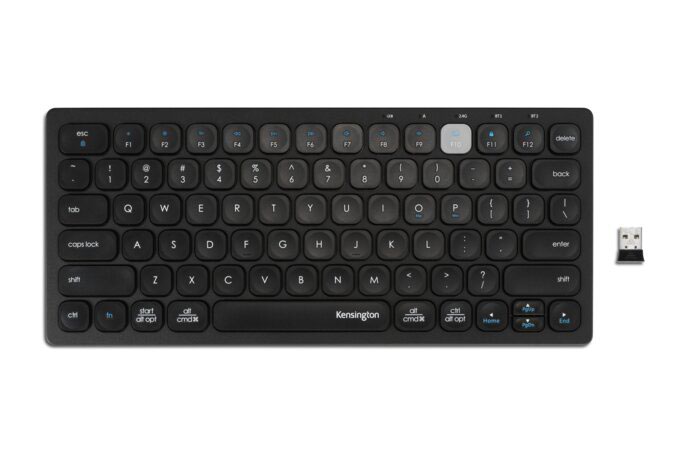 Kensington K75502UK Wireless Bluetooth Compact Keyboard, QWERTY, Black