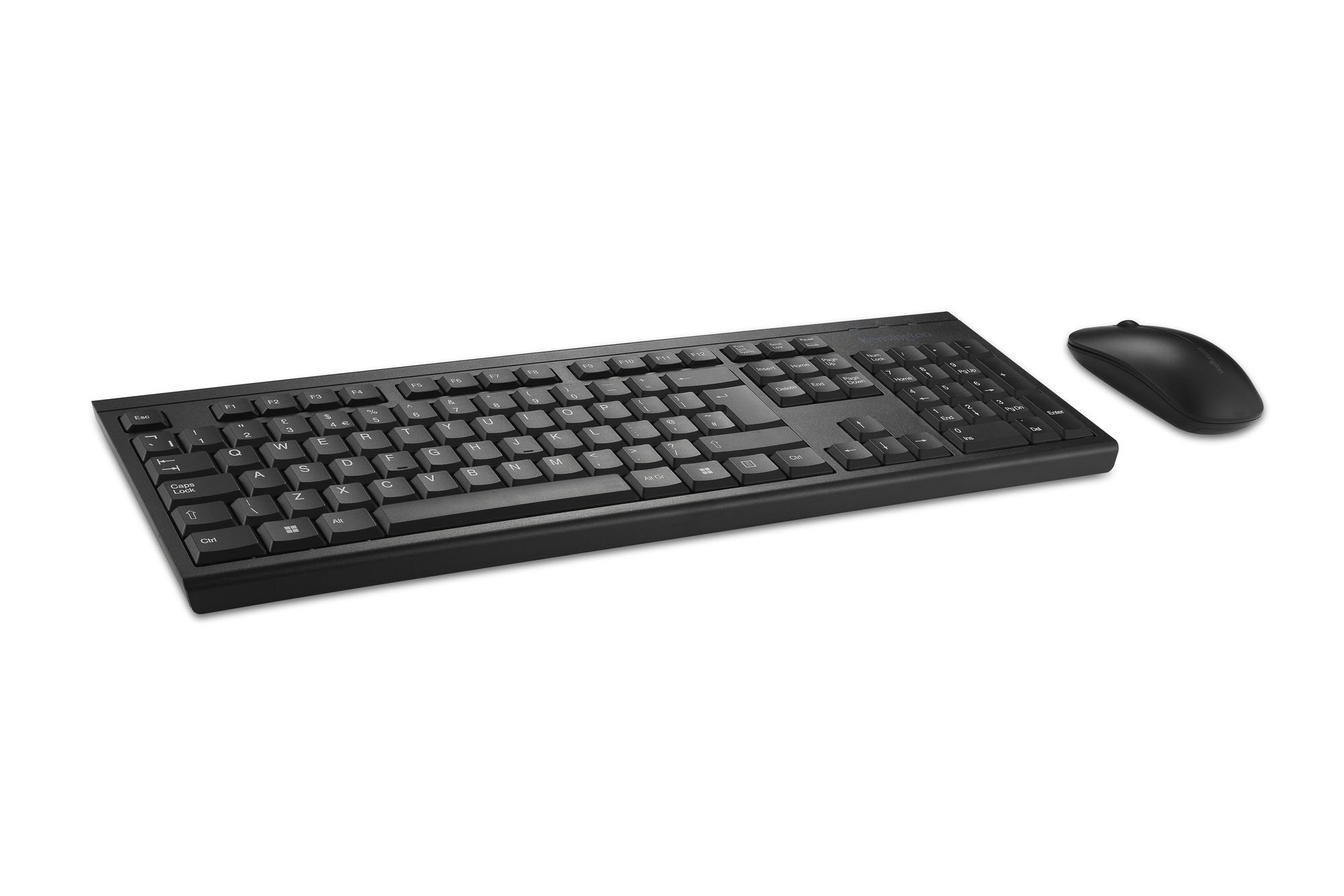 Kensington K75562UK Wireless Standard Keyboard & Mouse Set, QWERTY, Black