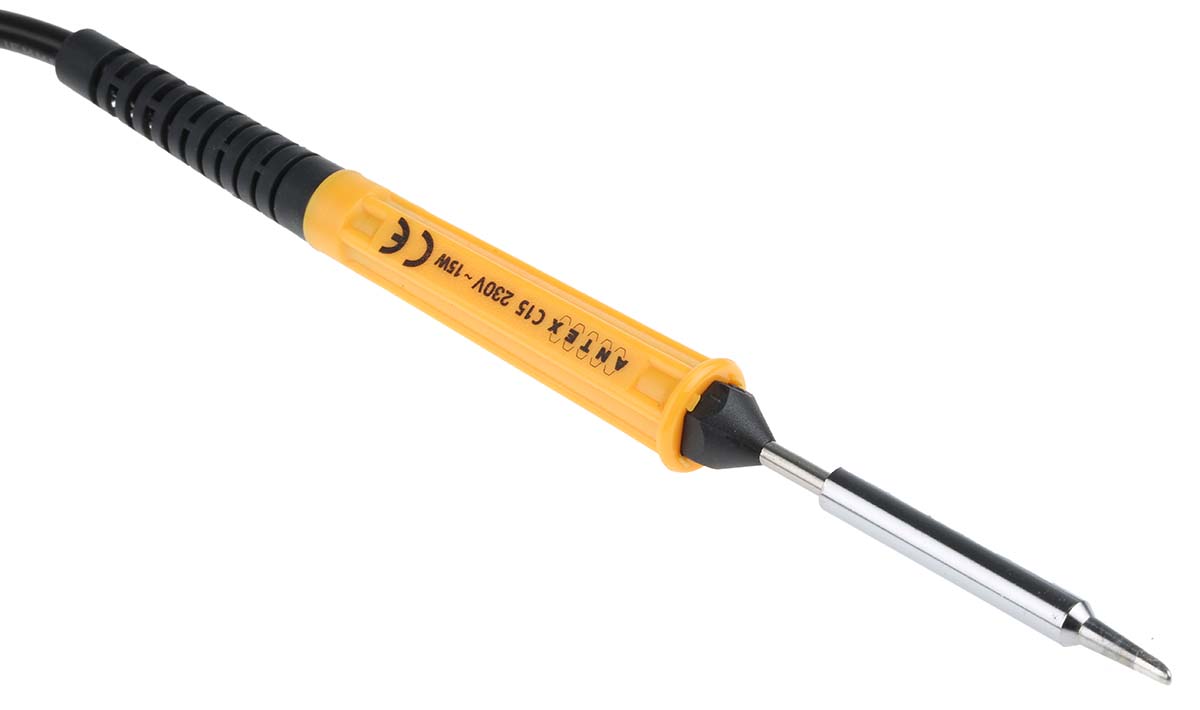 k78247a Antex Electronics 15W Electric Soldering Iron Kit, kit contents: Soldering Iron and Stand