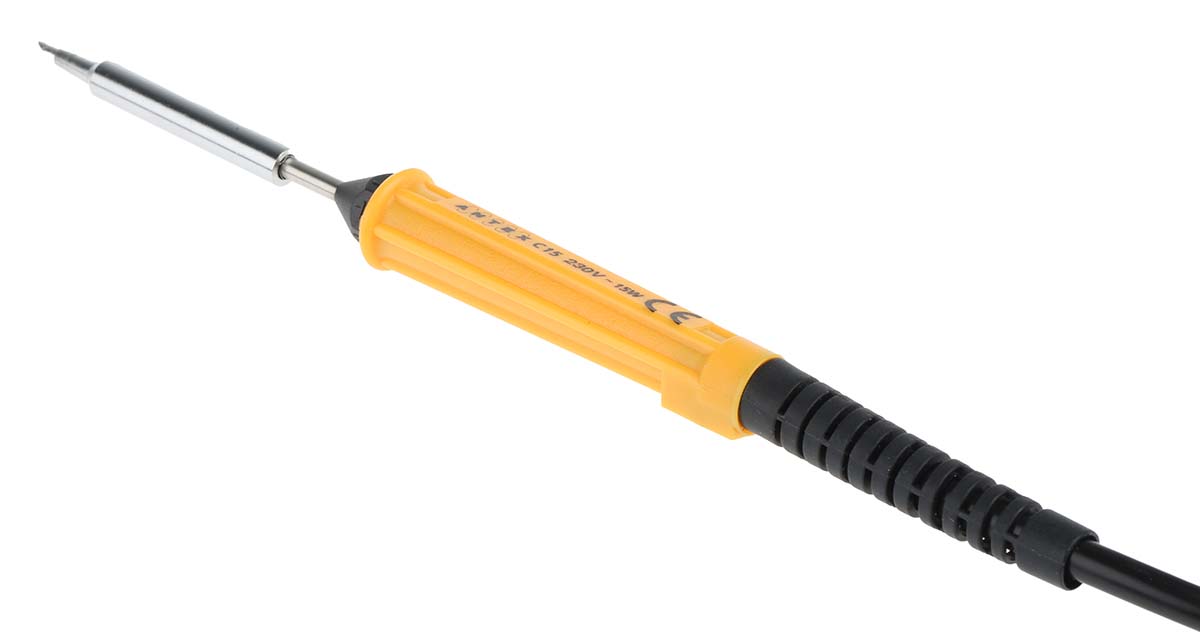 k78247a Antex Electronics 15W Electric Soldering Iron Kit, kit contents: Soldering Iron and Stand