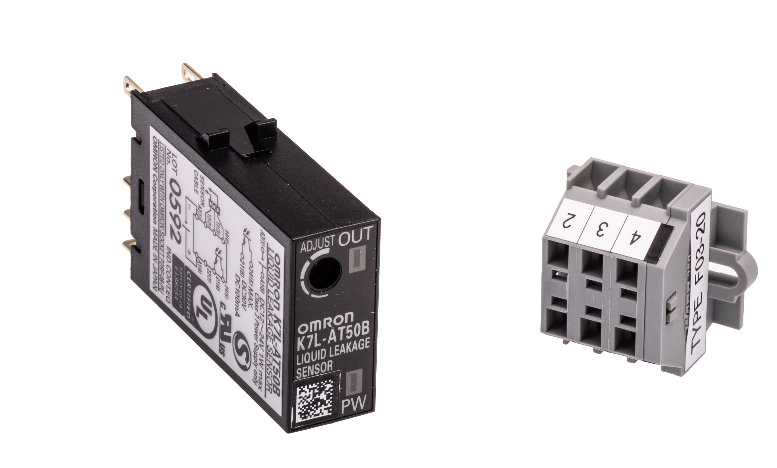 Omron K7L Series Liquid Leak Sensor -, DIN Rail 1 Voltage Input 24V dc-Rated PNP/NPN