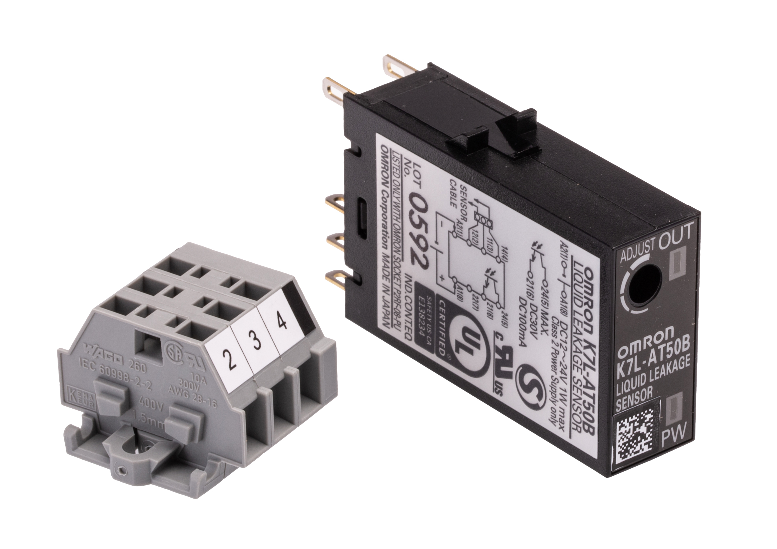 k7l-at50b Omron K7L Series Liquid Leak Sensor -, DIN Rail 1 Voltage Input 24V dc-Rated PNP/NPN