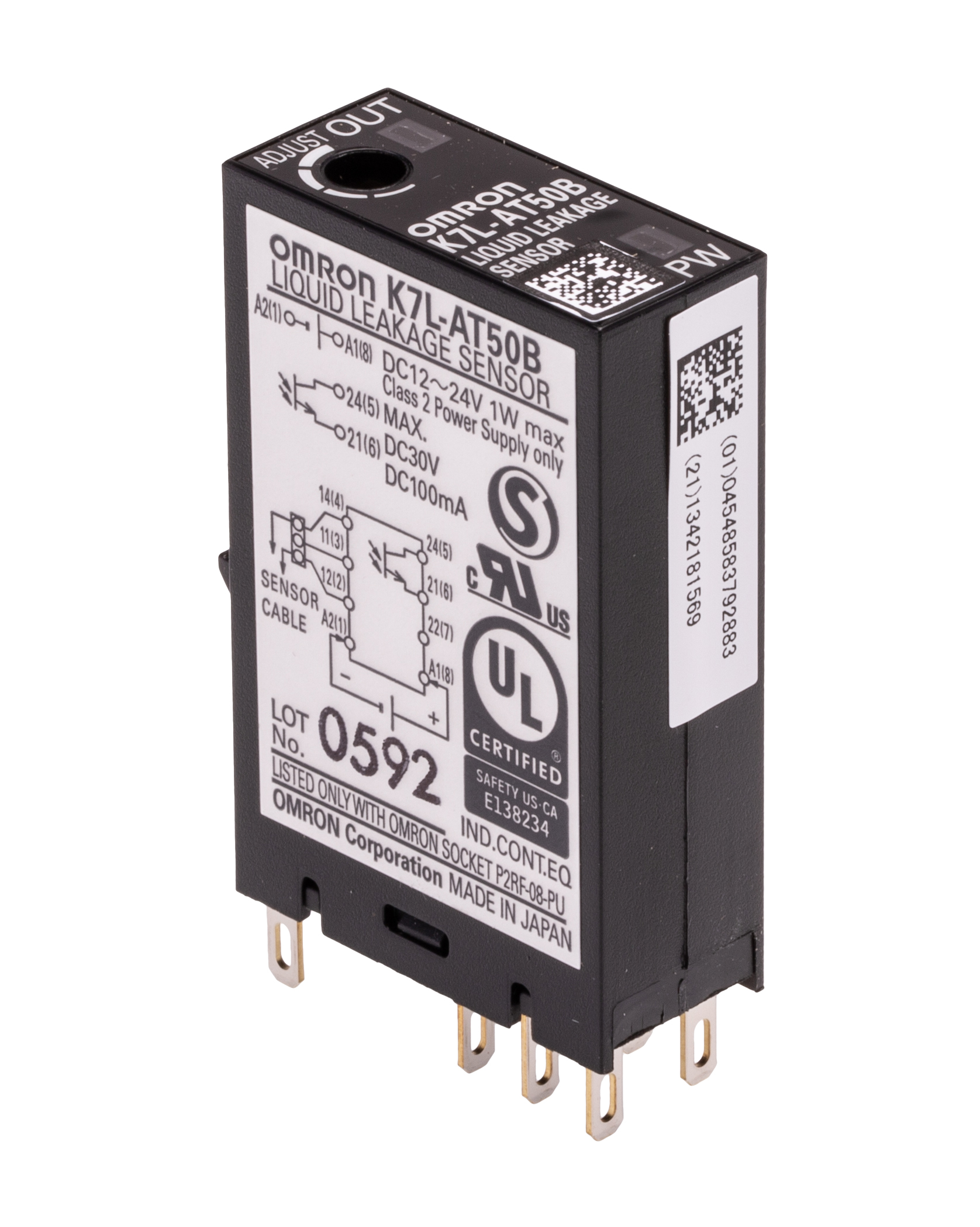 k7l-at50b Omron K7L Series Liquid Leak Sensor -, DIN Rail 1 Voltage Input 24V dc-Rated PNP/NPN