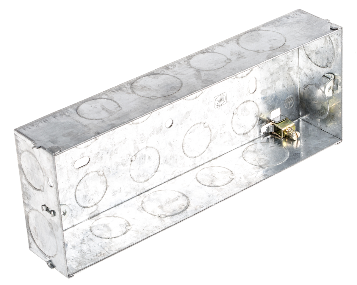 k863 MK Electric Boxes Silver High Gloss, White Pattress, Red Frontplate, Clear Frontplate, Black Pattress, Graphite, High