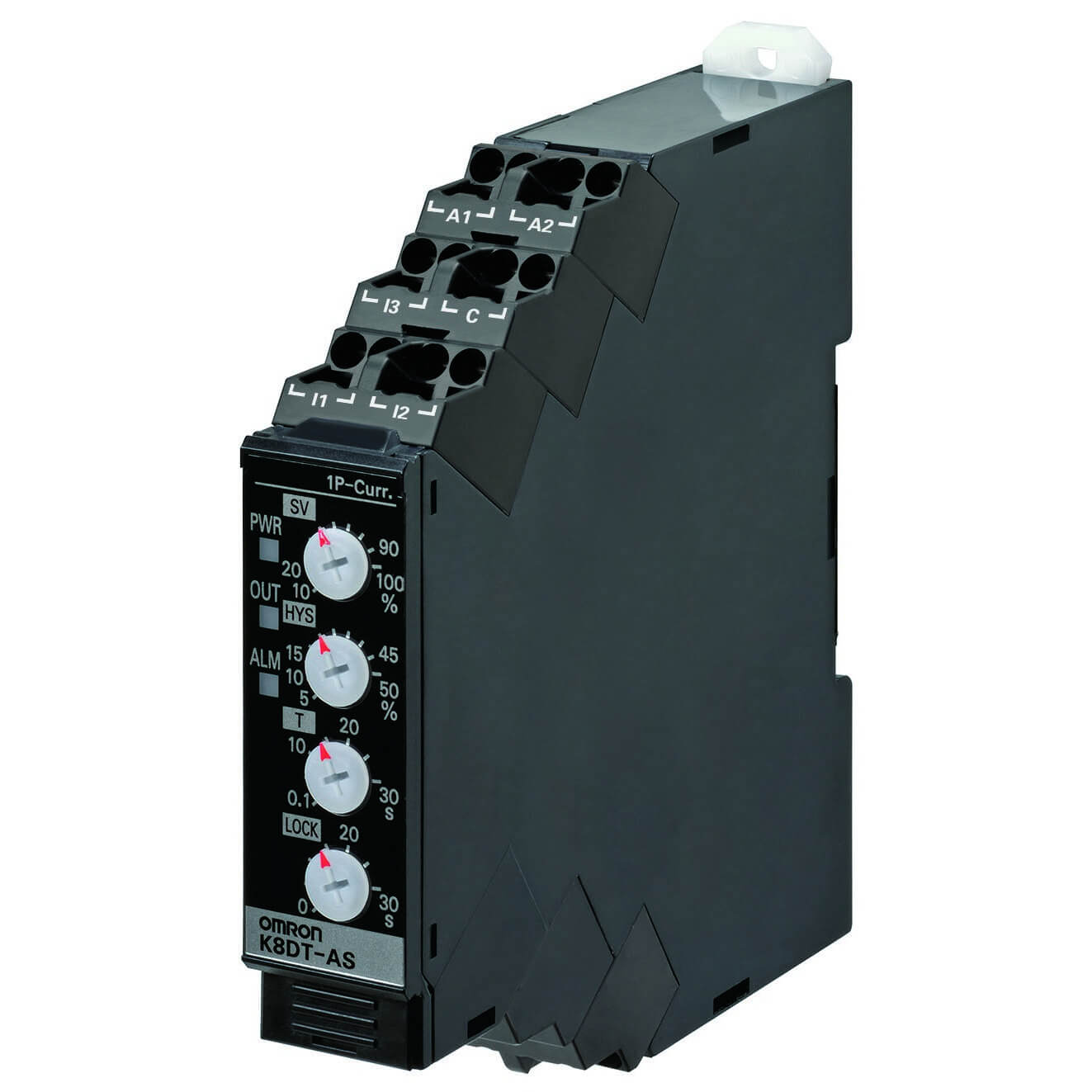 Omron Monitoring Relay, 1 Phase, SPDT, DIN Rail, 10A to 200A, 0V ac