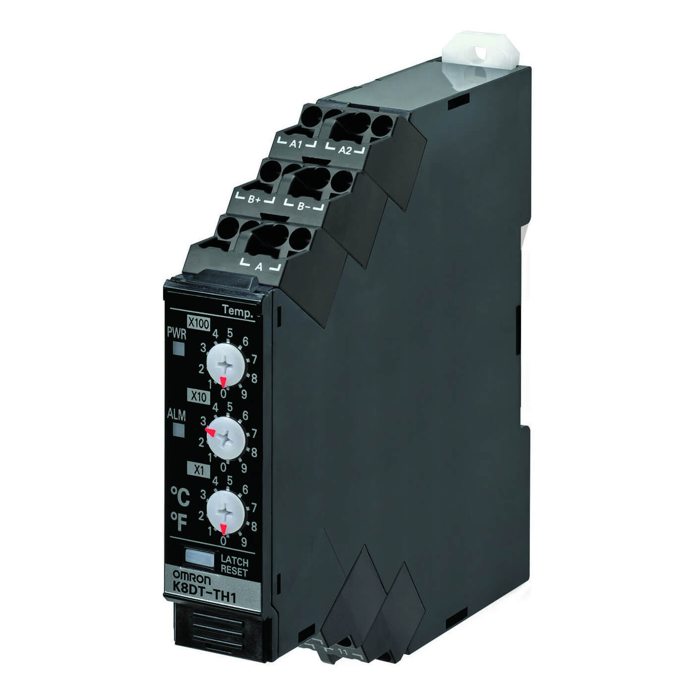 Omron Monitoring Relay, SPST, DIN Rail, Monitoring: 0 °C to 999 °C 0 V ac