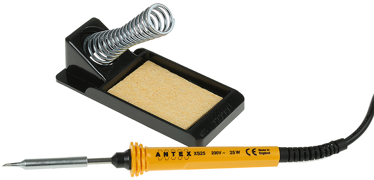 Antex Electronics 25W Electric Soldering Iron Kit, kit contents: Soldering Iron and Stand
