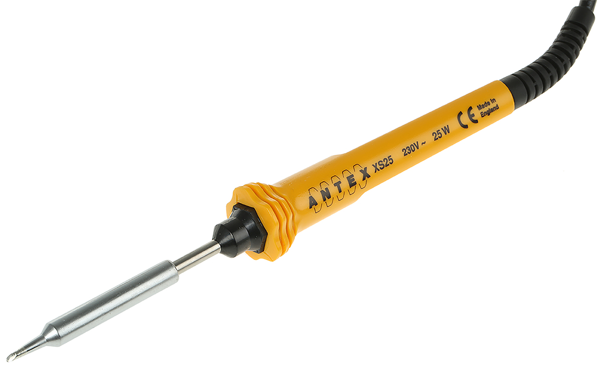 k98247a Antex Electronics 25W Electric Soldering Iron Kit, kit contents: Soldering Iron and Stand