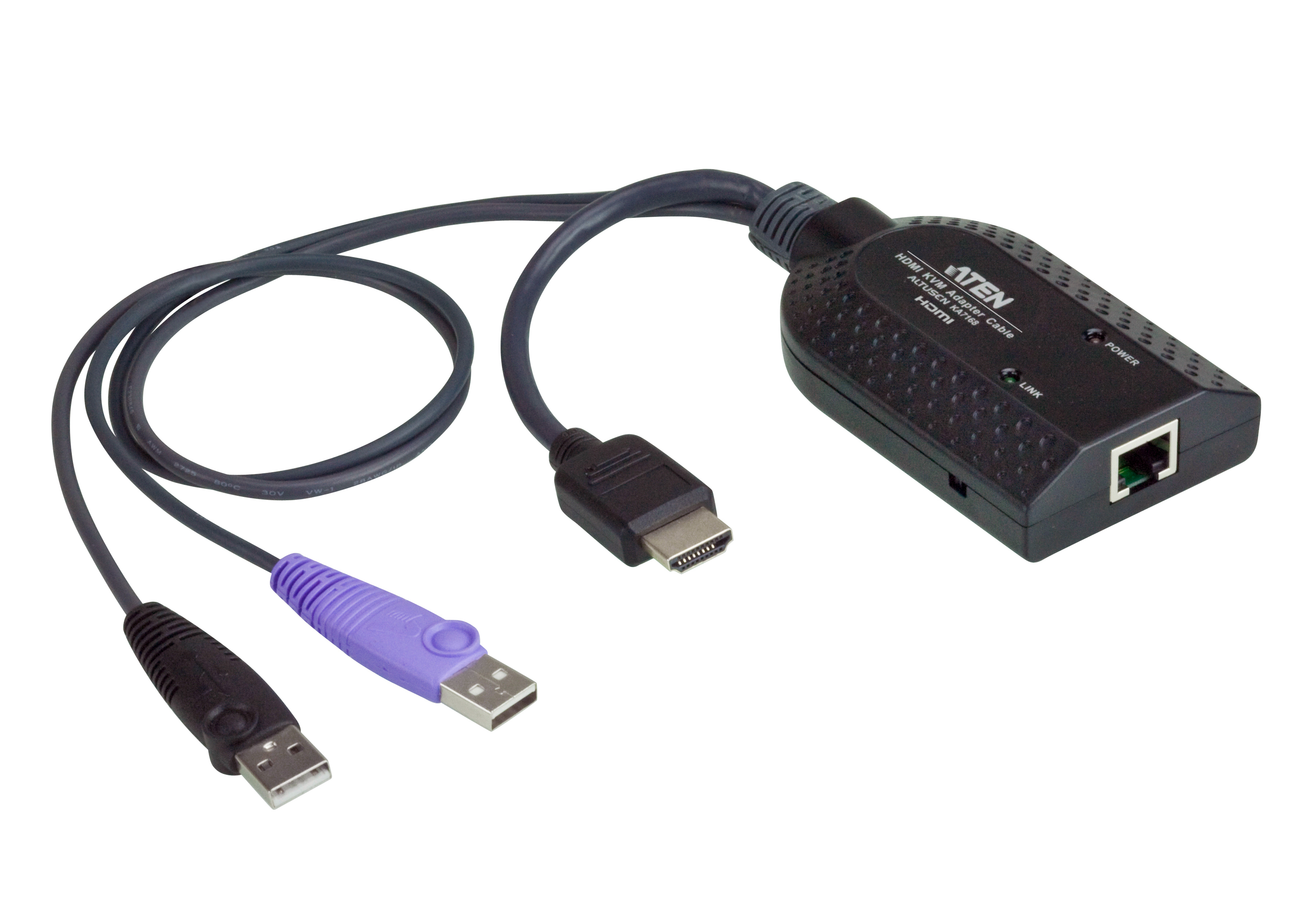 Aten to HDMI Adapter USB Type A 1 Supported Display(s) - 1920 x 1200 pixel
