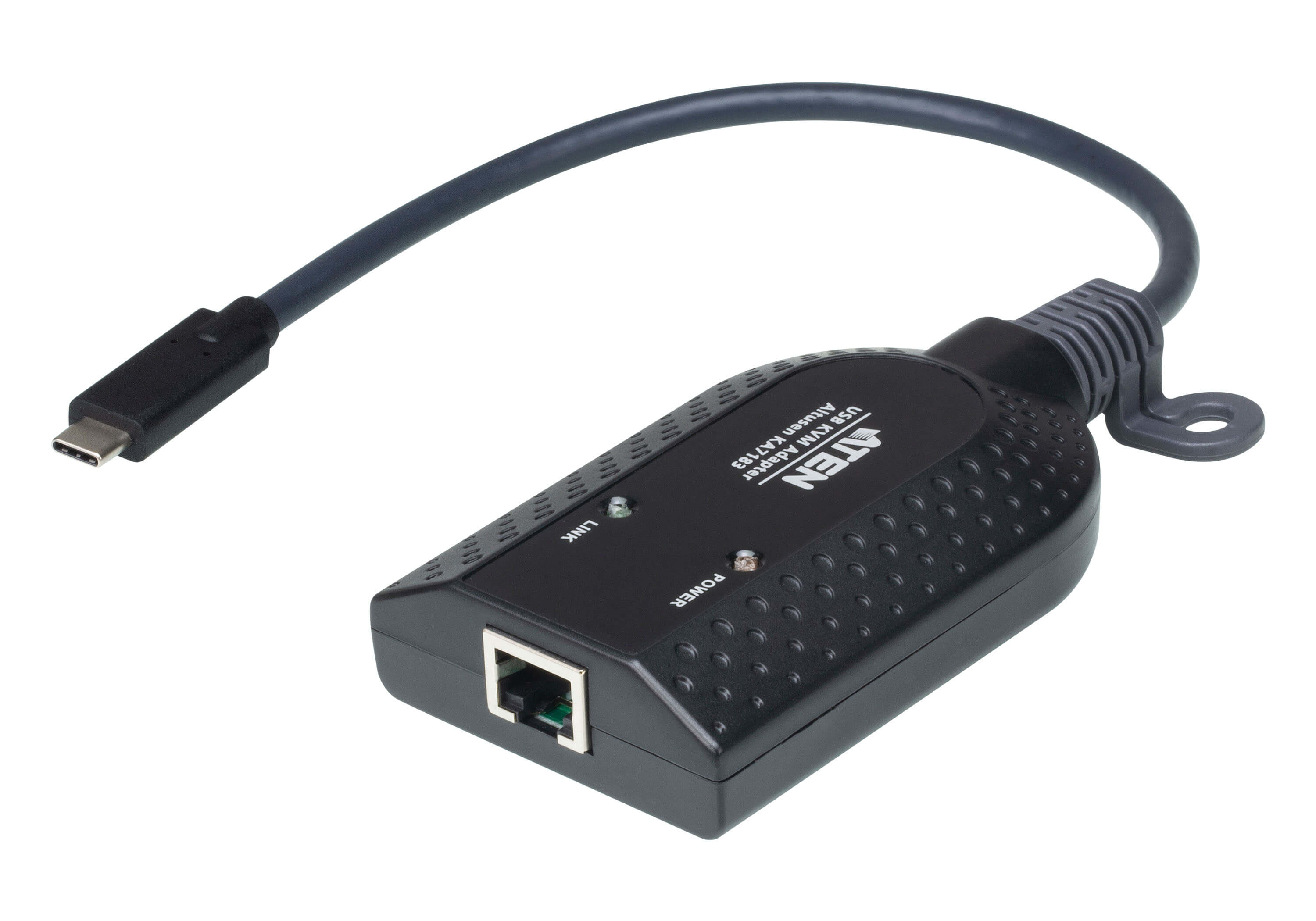 Aten Black 2 Port Adapter RJ45 USB Type C