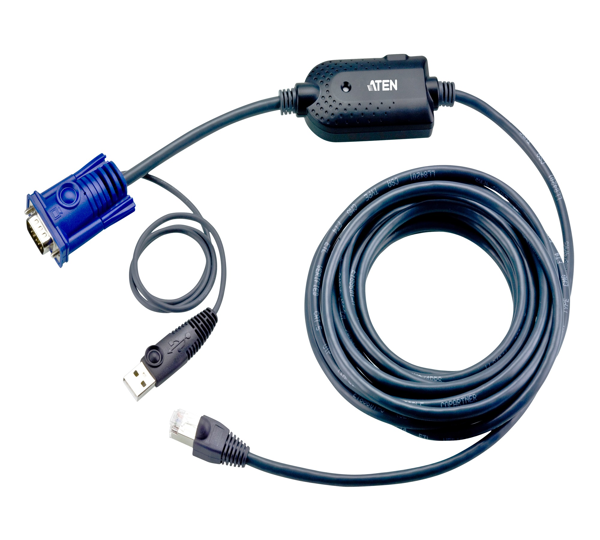 Aten to VGA Adapter USB Type A 1 Supported Display(s) - 1600 x 1200 pixel