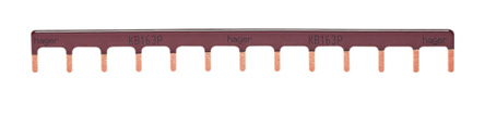 Hager KB 1 Phase Busbar, 415 V, 17.8 mm Pitch