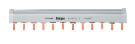 Hager KB 3 Phase Busbar, 400 V