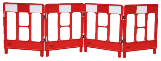 JSP Red Safety Barrier, Folding Barrier