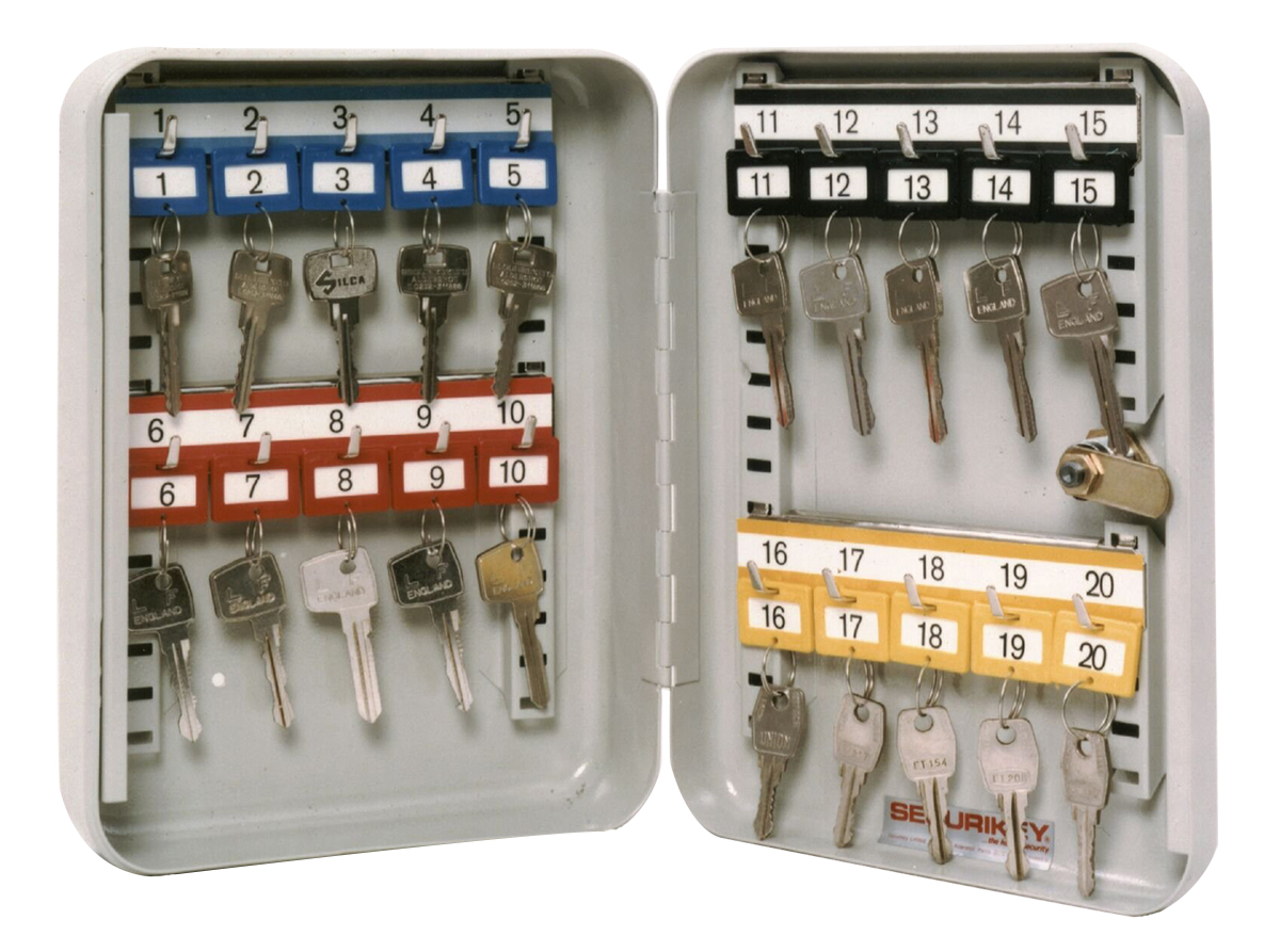 kc020 Securikey KC020 Grey Steel Key Cabinet Wall