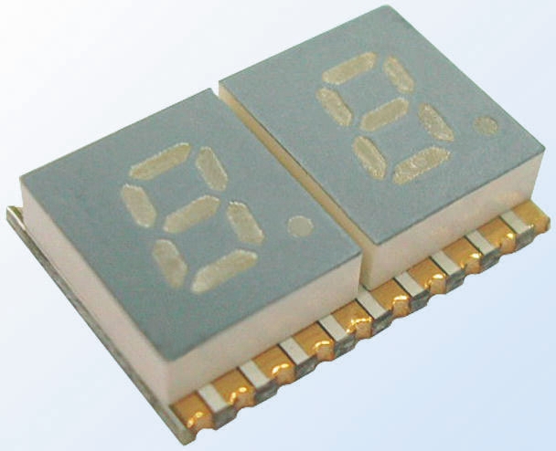 KCDC02-106 Kingbright 2 7 Segment LED Display Cathode Orange 37mcd Right Side 5.1 mm